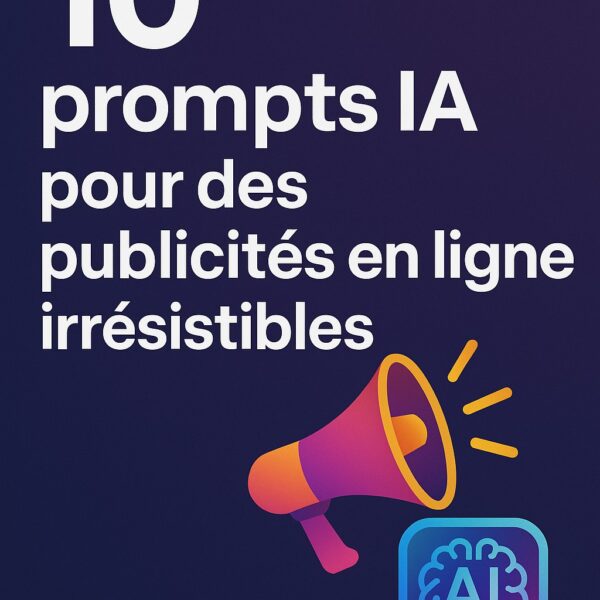 10 prompts IA pour des publicités en ligne irrésistibles - (Fr/En)
