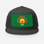 Casquette Trucker AES – Modèle “Souveraineté” | Style urbain, Drapeau du Sahel - Impression avant – Image 4