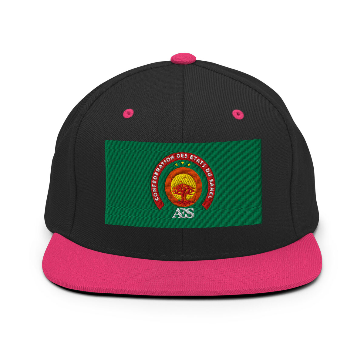 Casquette Snapback AES – Fierté et Unité du Sahel - Broderie avant – Image 2