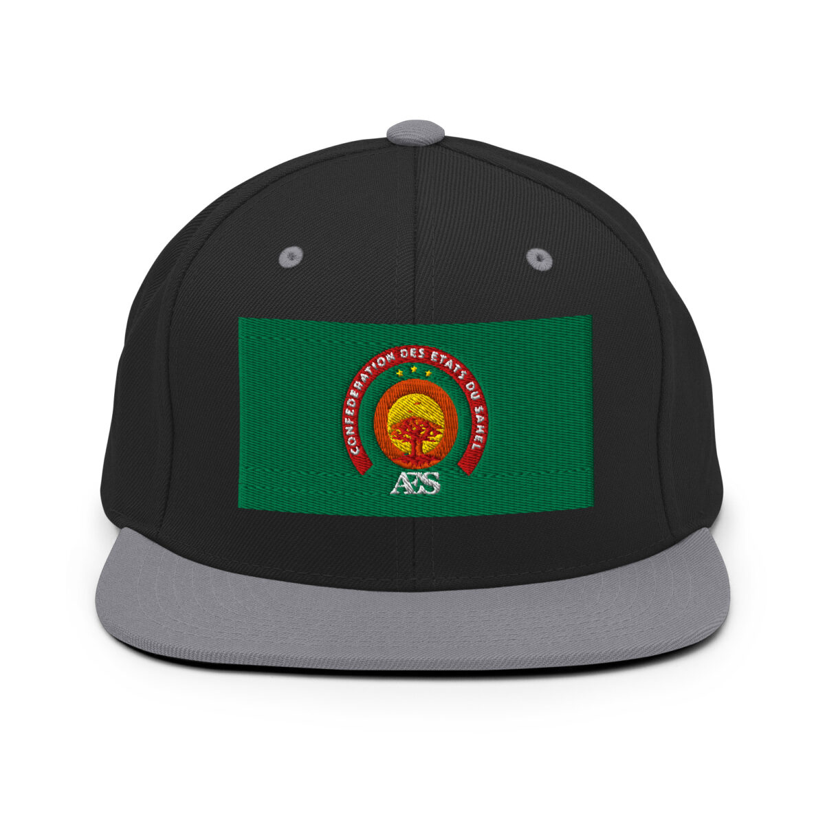 Casquette Snapback AES – Fierté et Unité du Sahel - Broderie avant et arrière – Image 5