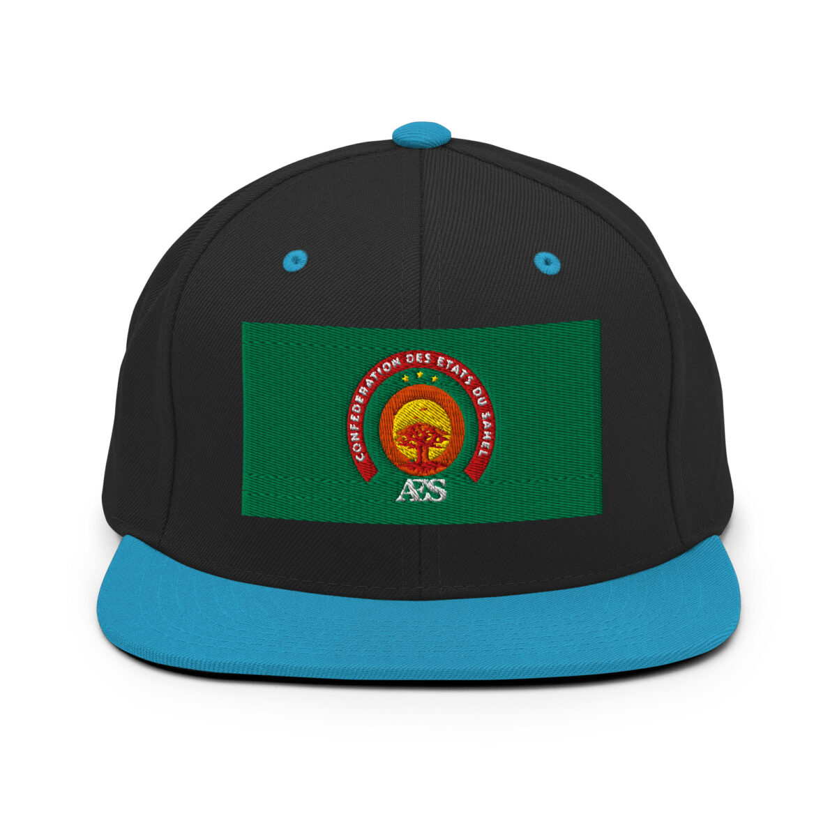Casquette Snapback AES – Fierté et Unité du Sahel - Broderie avant et arrière – Image 6