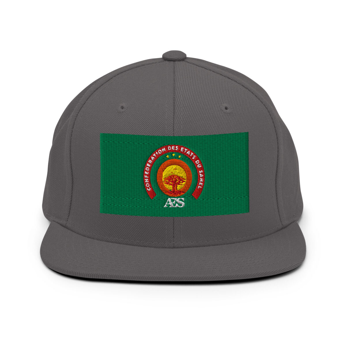 Casquette Snapback AES – Fierté et Unité du Sahel - Broderie avant et arrière – Image 7