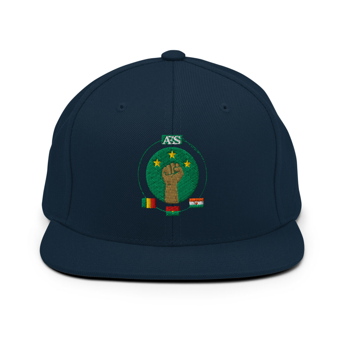 Casquette Snapback AES - Unité des Peuples du Sahel - Broderie avant – Image 8