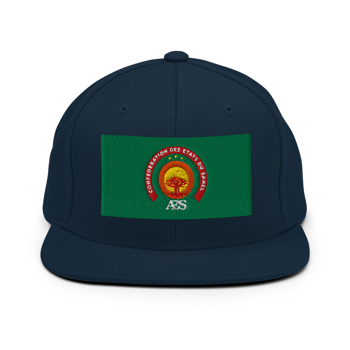 Casquette Snapback AES – Fierté et Unité du Sahel - Broderie avant et arrière – Image 8