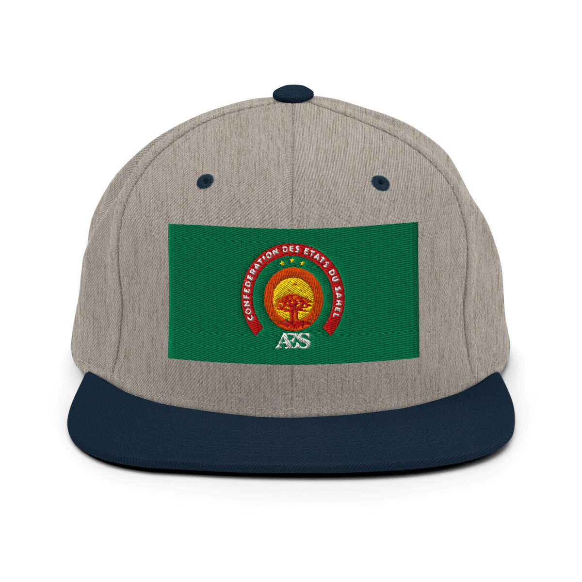 Casquette Snapback AES – Fierté et Unité du Sahel - Broderie avant et arrière – Image 11