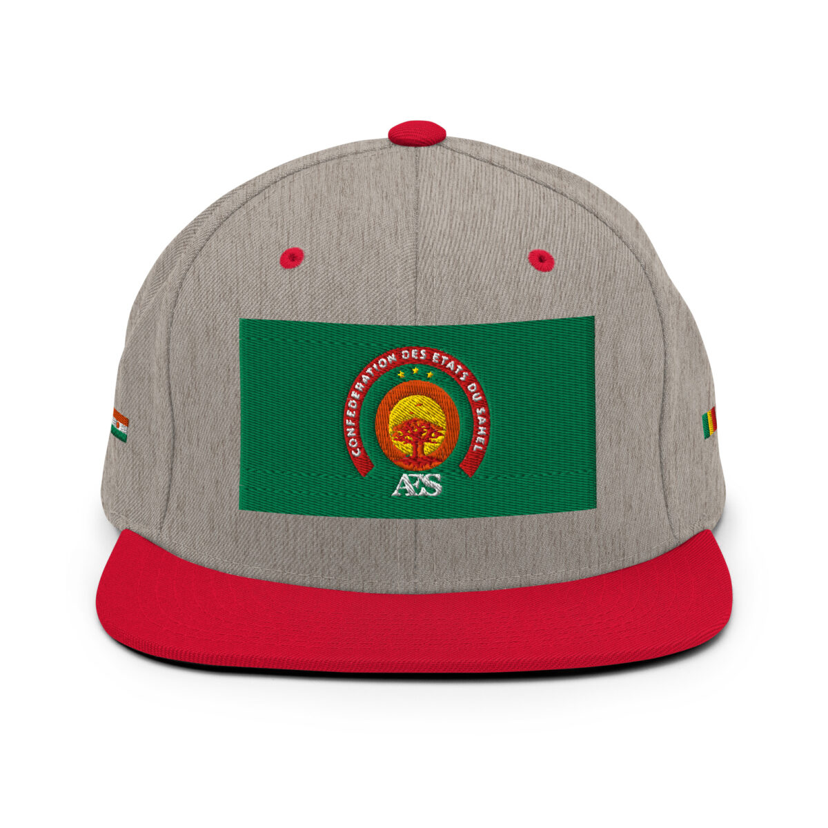 Casquette Snapback AES – Fierté et Unité du Sahel - Broderie avant, cotés et arrière – Image 13