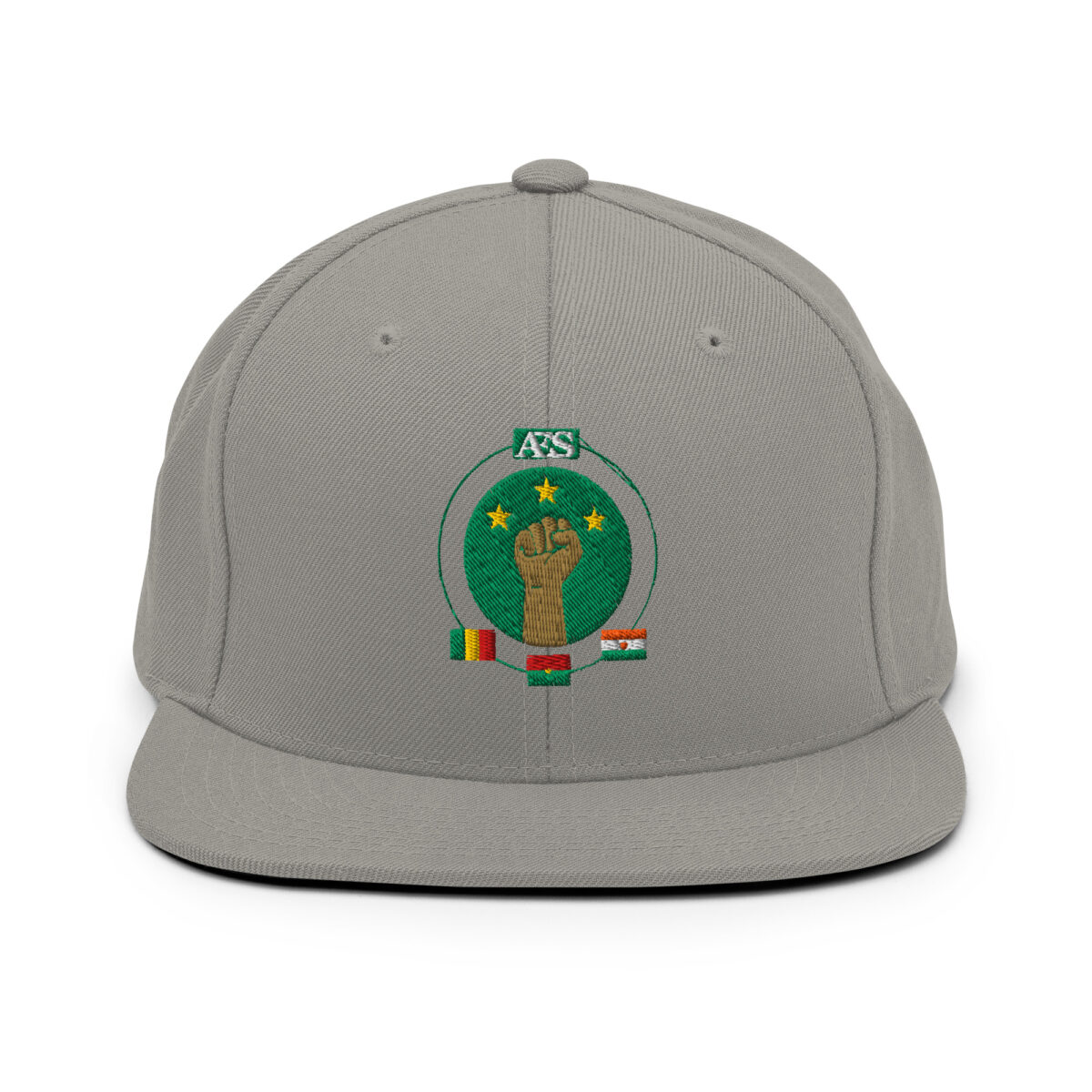 Casquette Snapback AES - Unité des Peuples du Sahel - Broderie avant – Image 14