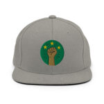 Casquette Snapback AES – Poing Africain & Étoiles de l’Unité - Broderie avant et arrière – Image 14