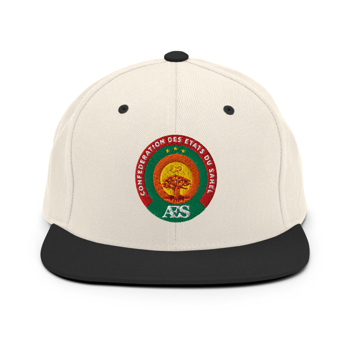 Casquette Snapback AES - Sceau Officiel de la Confédération du Sahel - Broderie avant – Image 18
