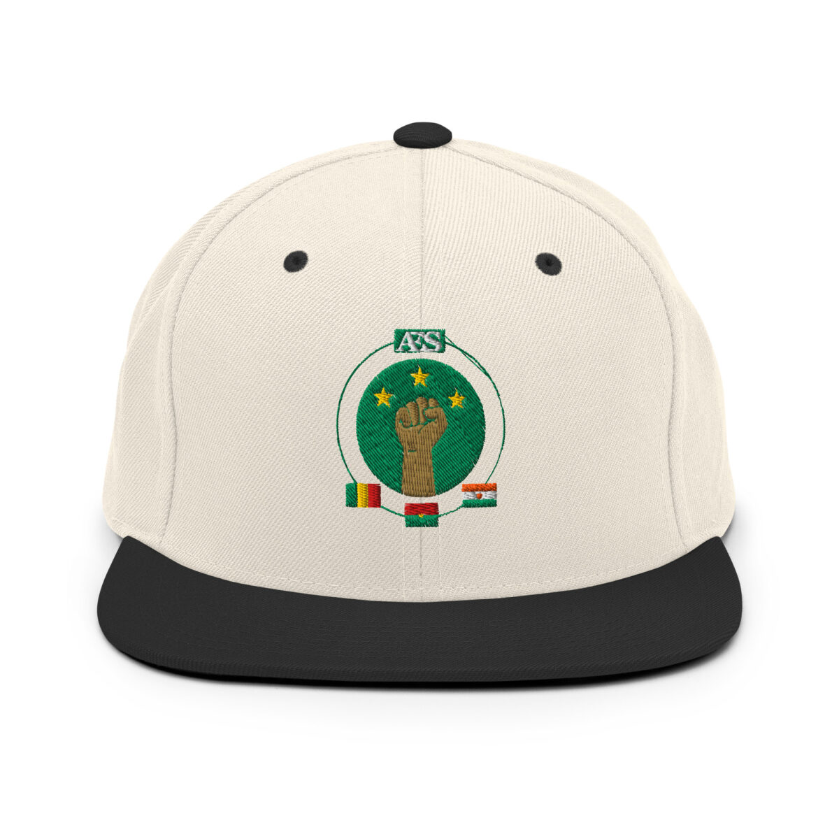 Casquette Snapback AES - Unité des Peuples du Sahel - Broderie avant – Image 18