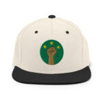 Casquette Snapback AES – Poing Africain & Étoiles de l’Unité - Broderie avant et arrière – Image 18