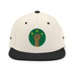 Casquette Snapback AES - Poing Africain & Étoiles de l’Unité - Broderie avant, cotés et arrière – Image 18