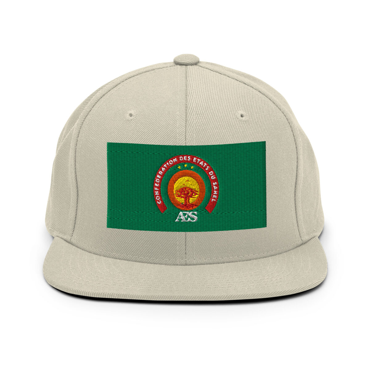 Casquette Snapback AES – Fierté et Unité du Sahel - Broderie avant – Image 17