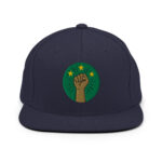 Casquette Snapback AES – Poing Africain & Étoiles de l’Unité - Broderie avant et arrière – Image 19