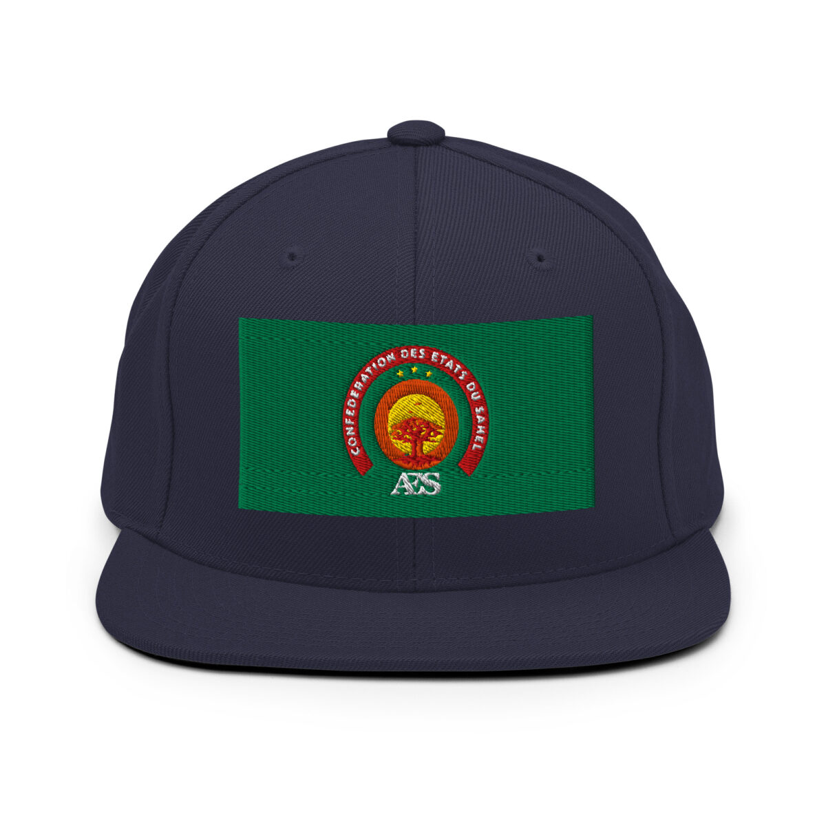 Casquette Snapback AES – Fierté et Unité du Sahel - Broderie avant et arrière – Image 19