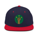 Casquette Snapback AES – Poing Africain & Étoiles de l’Unité - Broderie avant et arrière – Image 20