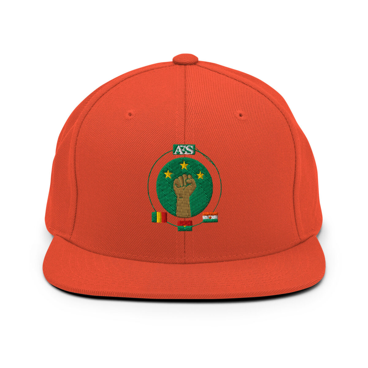 Casquette Snapback AES - Unité des Peuples du Sahel - Broderie avant – Image 21