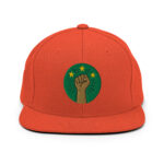 Casquette Snapback AES – Poing Africain & Étoiles de l’Unité - Broderie avant et arrière – Image 21