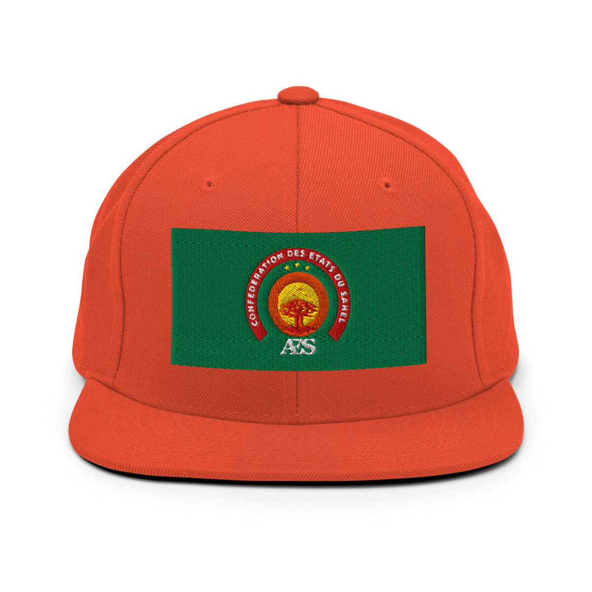 Casquette Snapback AES – Fierté et Unité du Sahel - Broderie avant et arrière – Image 21