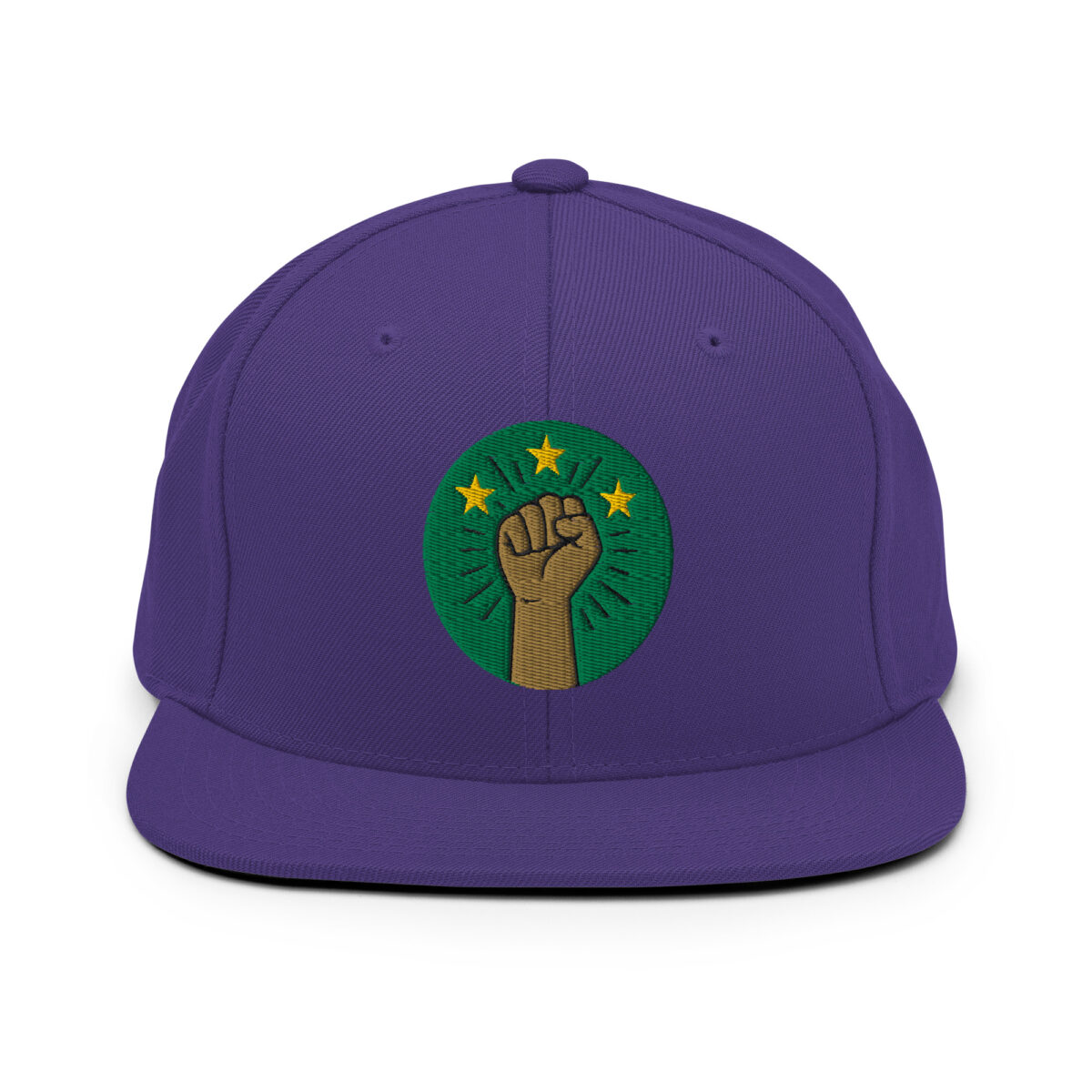 Casquette Snapback AES – Poing Africain & Étoiles de l’Unité - Broderie avant et arrière – Image 22