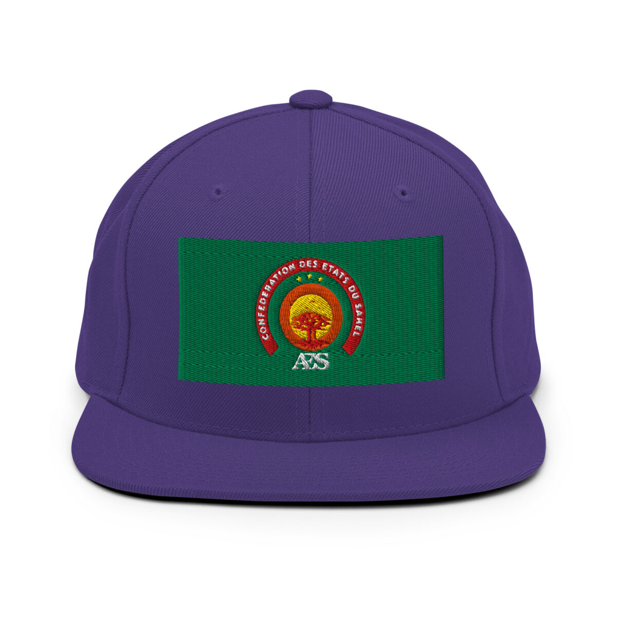 Casquette Snapback AES – Fierté et Unité du Sahel - Broderie avant – Image 22