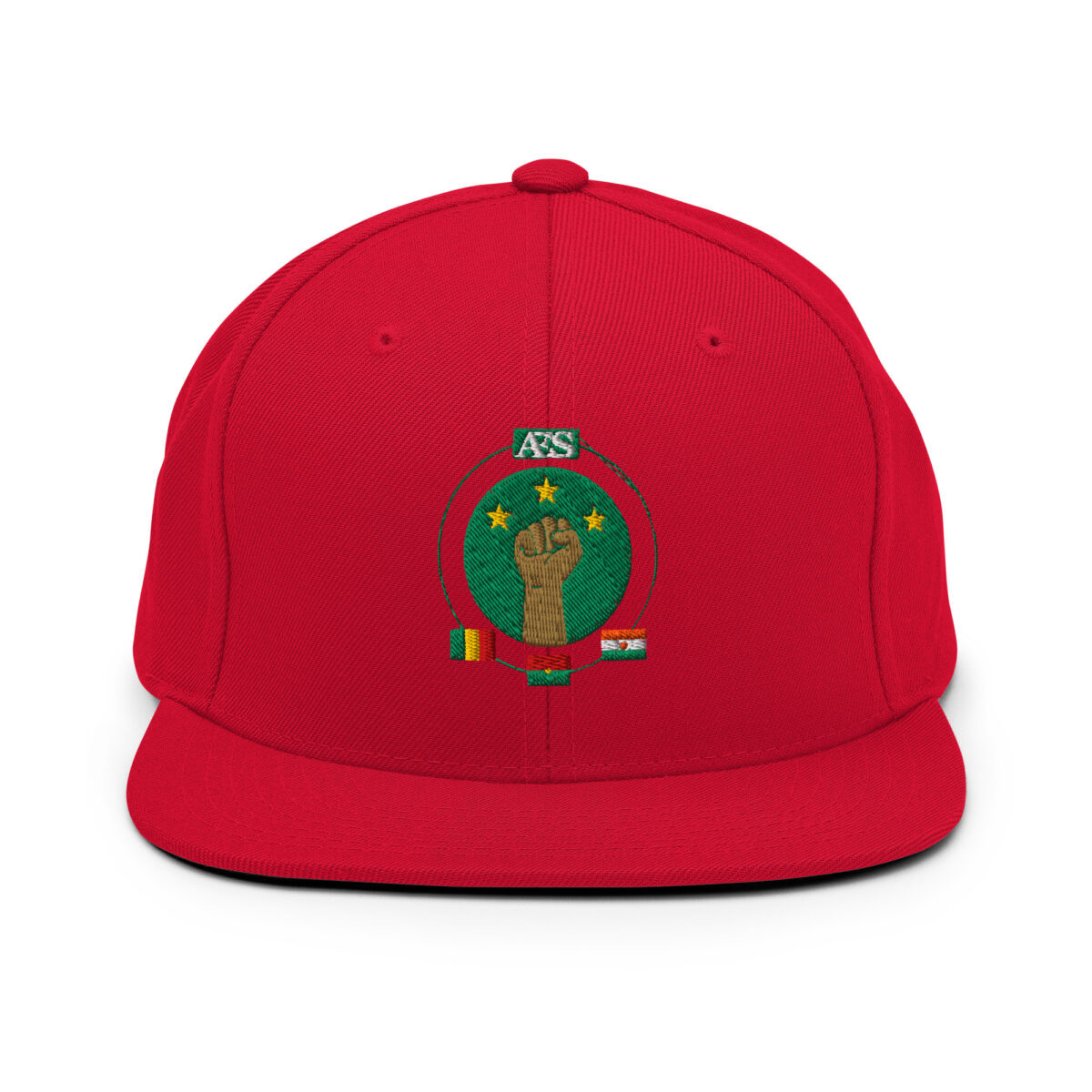 Casquette Snapback AES - Unité des Peuples du Sahel - Broderie avant – Image 24