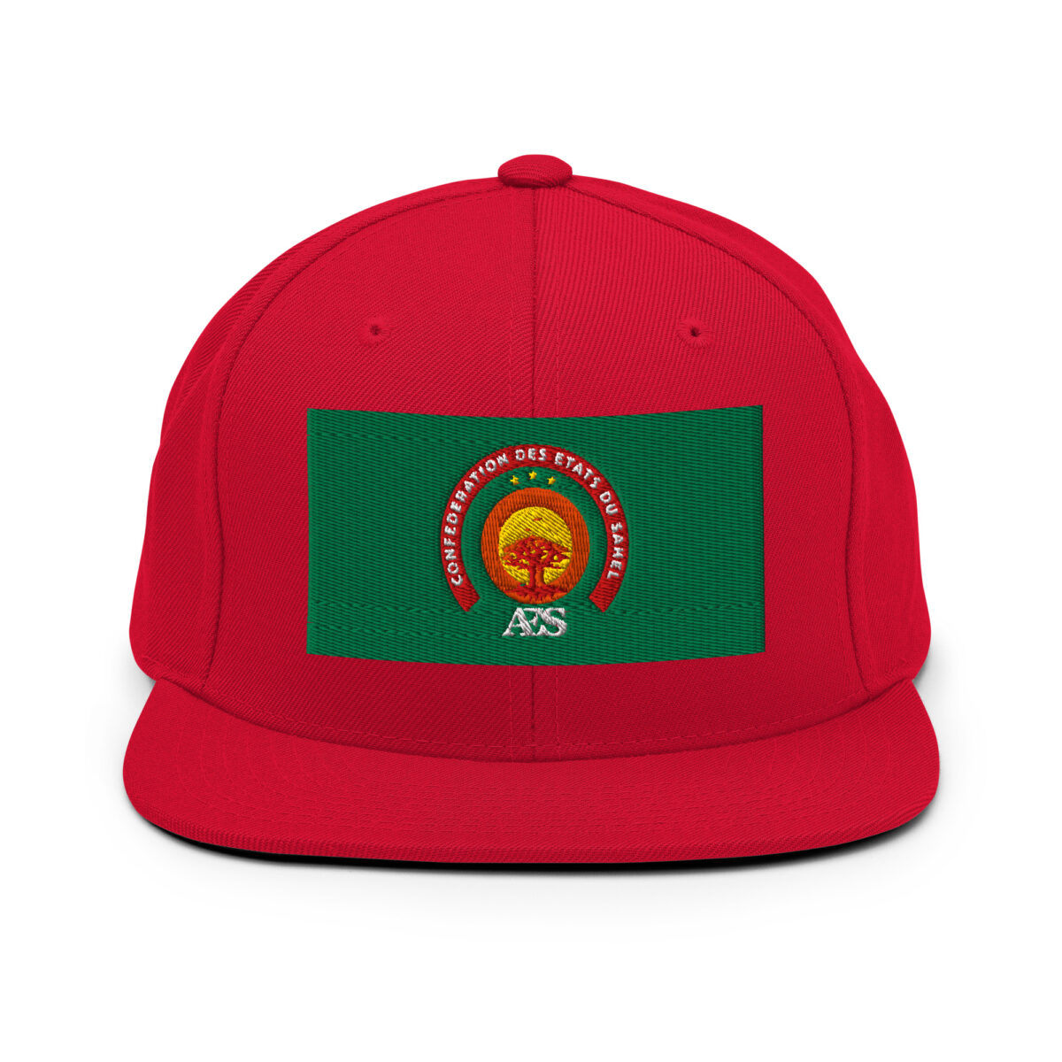 Casquette Snapback AES – Fierté et Unité du Sahel - Broderie avant – Image 24