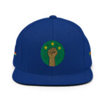 Casquette Snapback AES - Poing Africain & Étoiles de l’Unité - Broderie avant, cotés et arrière – Image 25