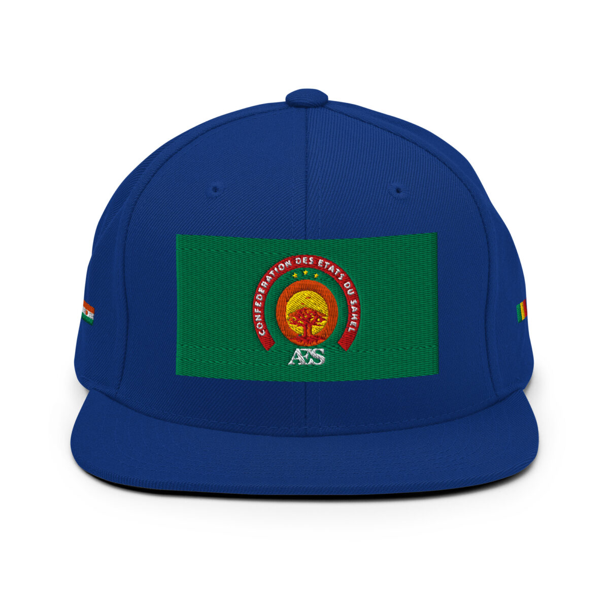 Casquette Snapback AES – Fierté et Unité du Sahel - Broderie avant, cotés et arrière – Image 25
