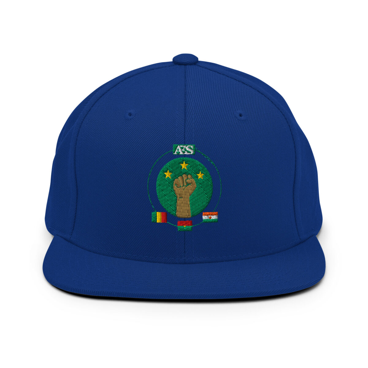 Casquette Snapback AES - Unité des Peuples du Sahel - Broderie avant – Image 26