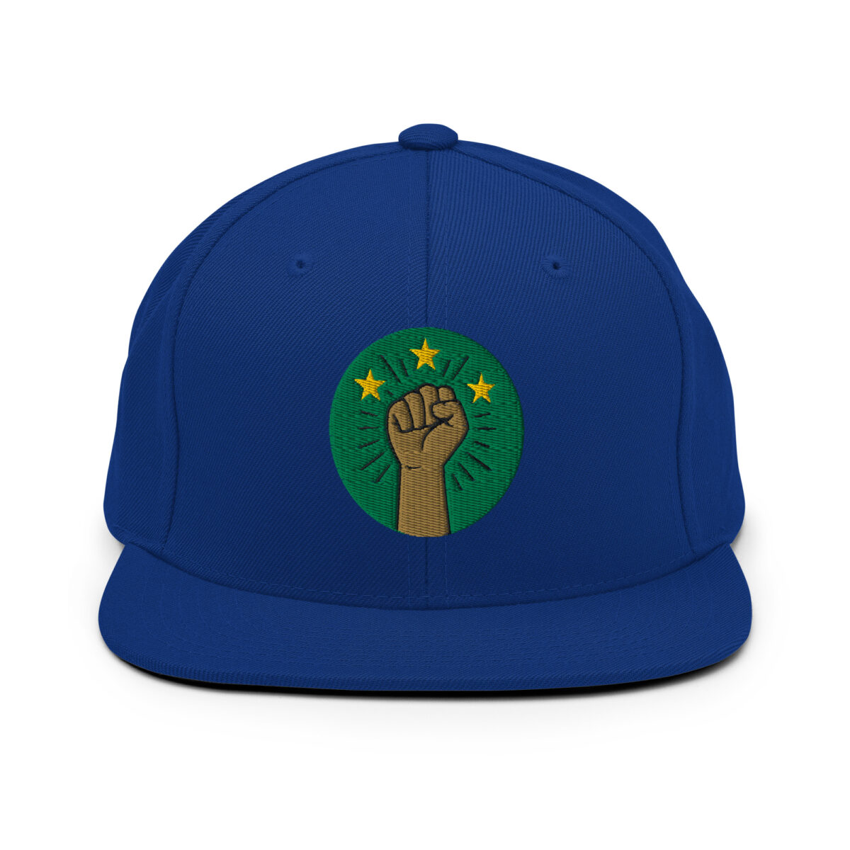 Casquette Snapback AES – Poing Africain & Étoiles de l’Unité - Broderie avant et arrière – Image 26