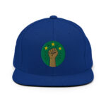 Casquette Snapback AES – Poing Africain & Étoiles de l’Unité - Broderie avant et arrière – Image 26