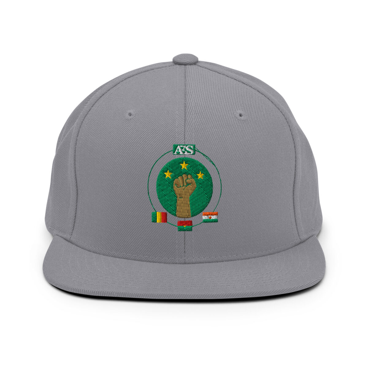 Casquette Snapback AES - Unité des Peuples du Sahel - Broderie avant – Image 27