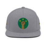 Casquette Snapback AES - Poing Africain & Étoiles de l’Unité - Broderie avant, cotés et arrière – Image 27