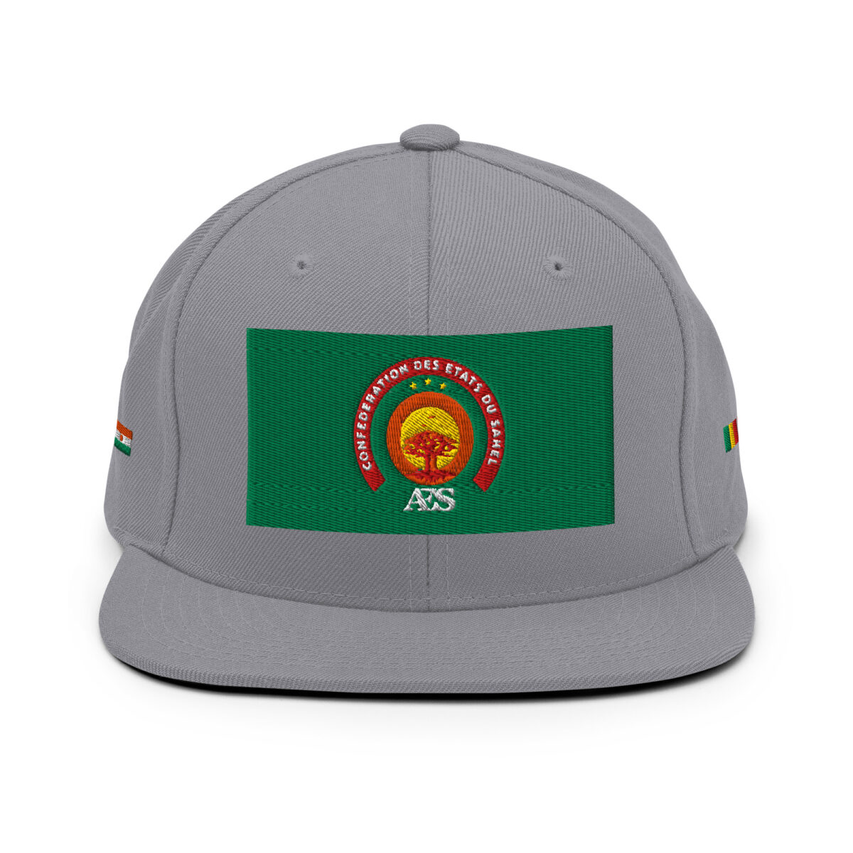 Casquette Snapback AES – Fierté et Unité du Sahel - Broderie avant, cotés et arrière – Image 27