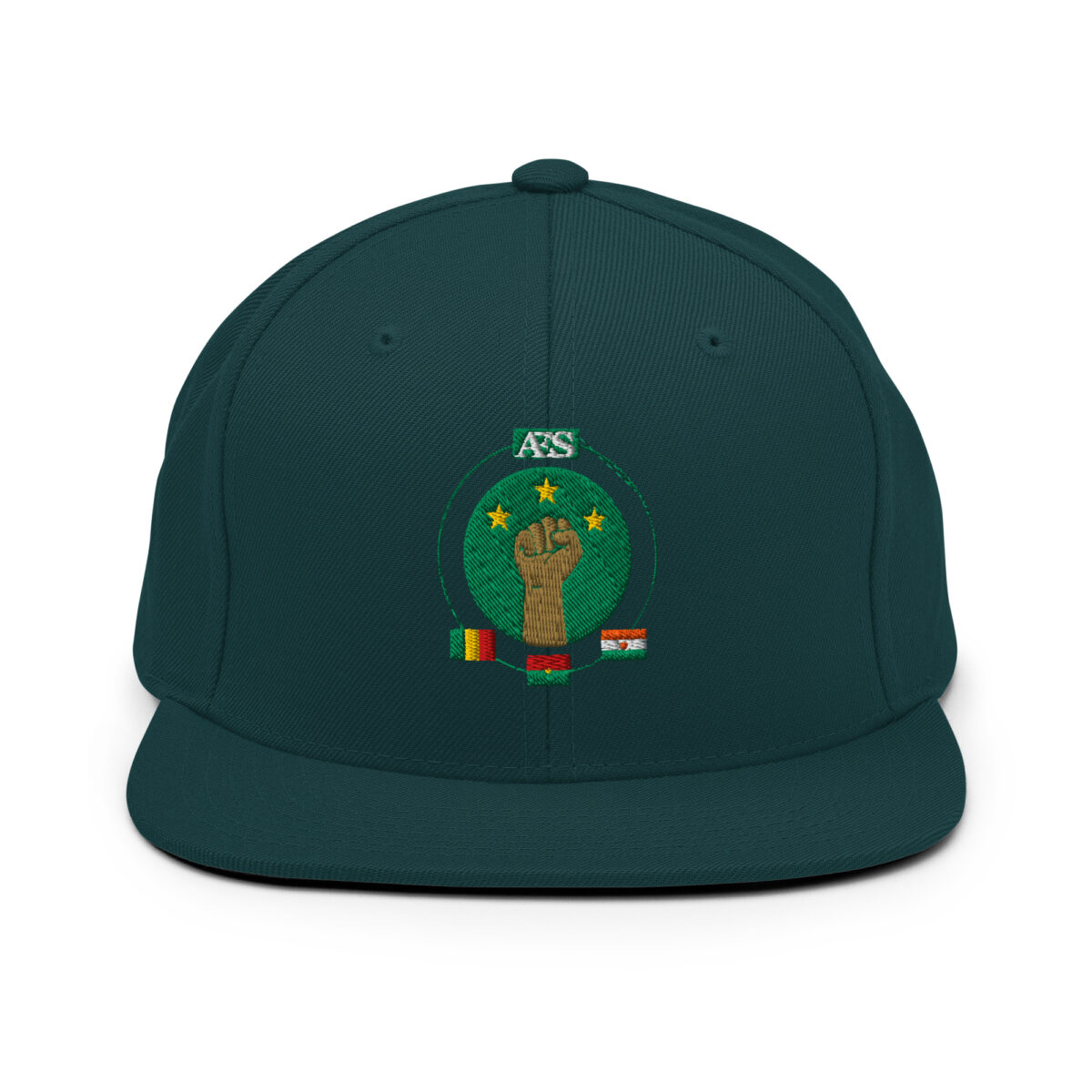 Casquette Snapback AES - Unité des Peuples du Sahel - Broderie avant – Image 28