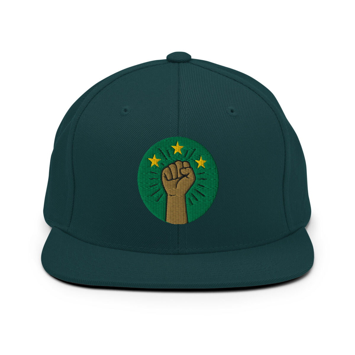 Casquette Snapback AES – Poing Africain & Étoiles de l’Unité - Broderie avant et arrière – Image 28
