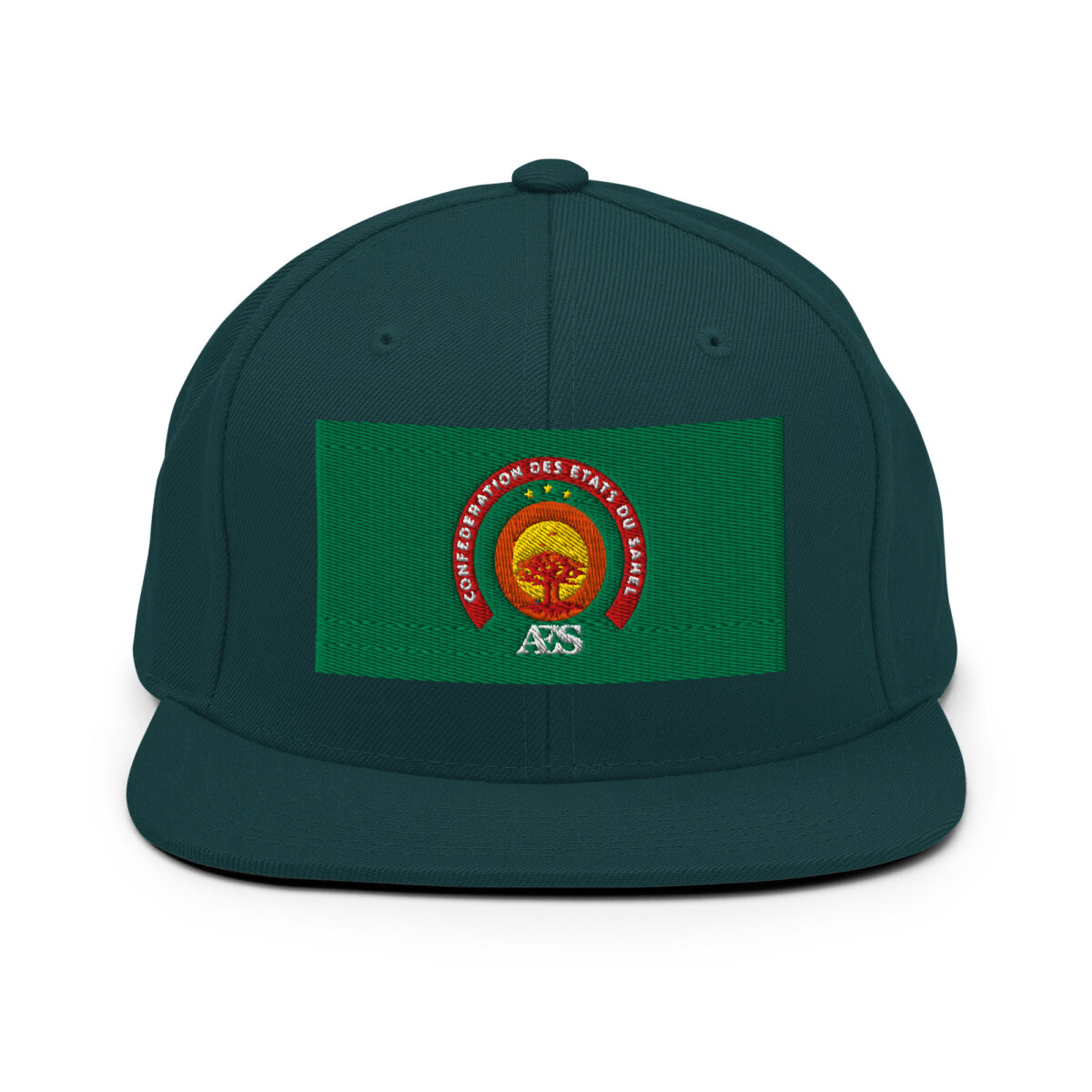 Casquette Snapback AES – Fierté et Unité du Sahel - Broderie avant – Image 28