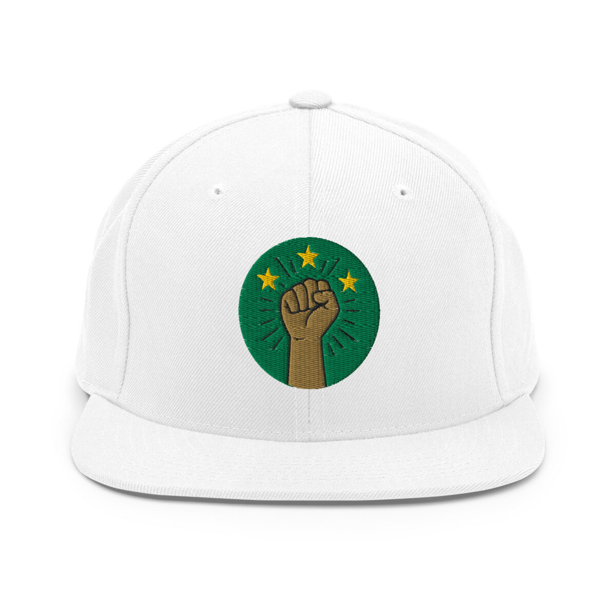 Casquette Snapback AES – Poing Africain & Étoiles de l’Unité - Broderie avant et arrière – Image 29
