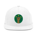 Casquette Snapback AES – Poing Africain & Étoiles de l’Unité - Broderie avant et arrière – Image 29