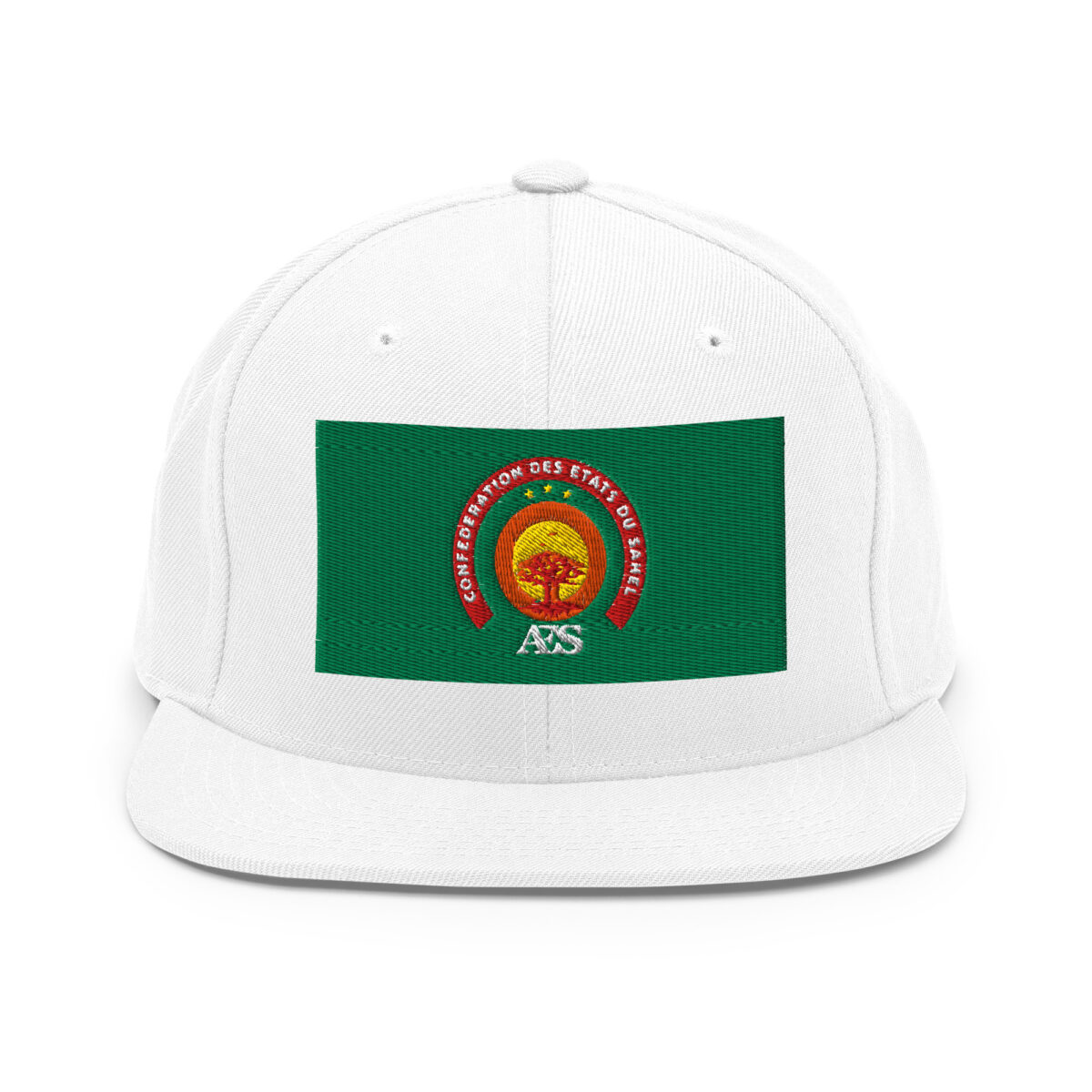 Casquette Snapback AES – Fierté et Unité du Sahel - Broderie avant et arrière – Image 29