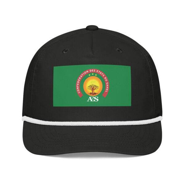 Casquette AES – Modèle “Souveraineté” | Drapeau officiel de la Confédération du Sahel - Impression avant