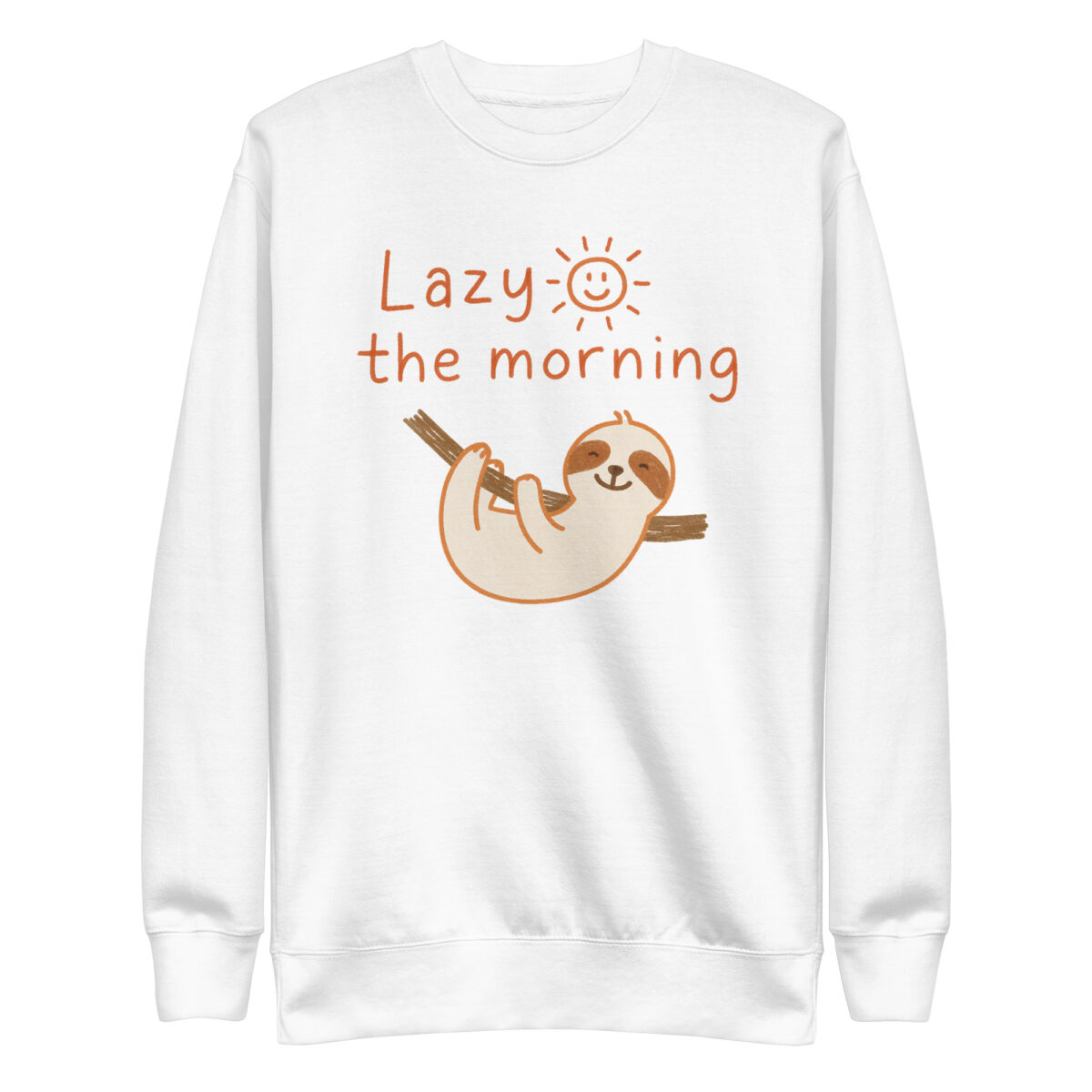 Sweatshirt premium unisexe Lazy the morning – Image 10